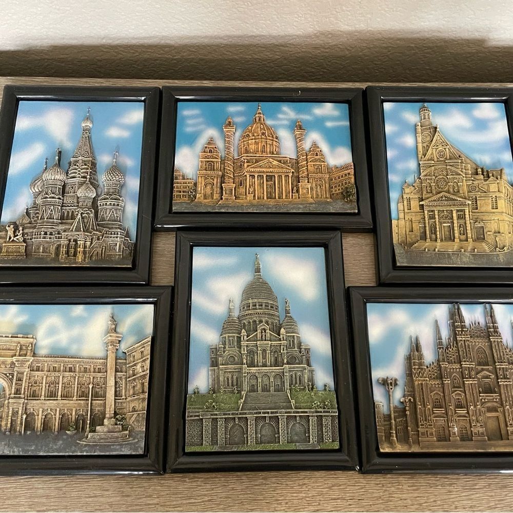 Gothic Cathedral Church 6-pc Gallery Wall Art Set